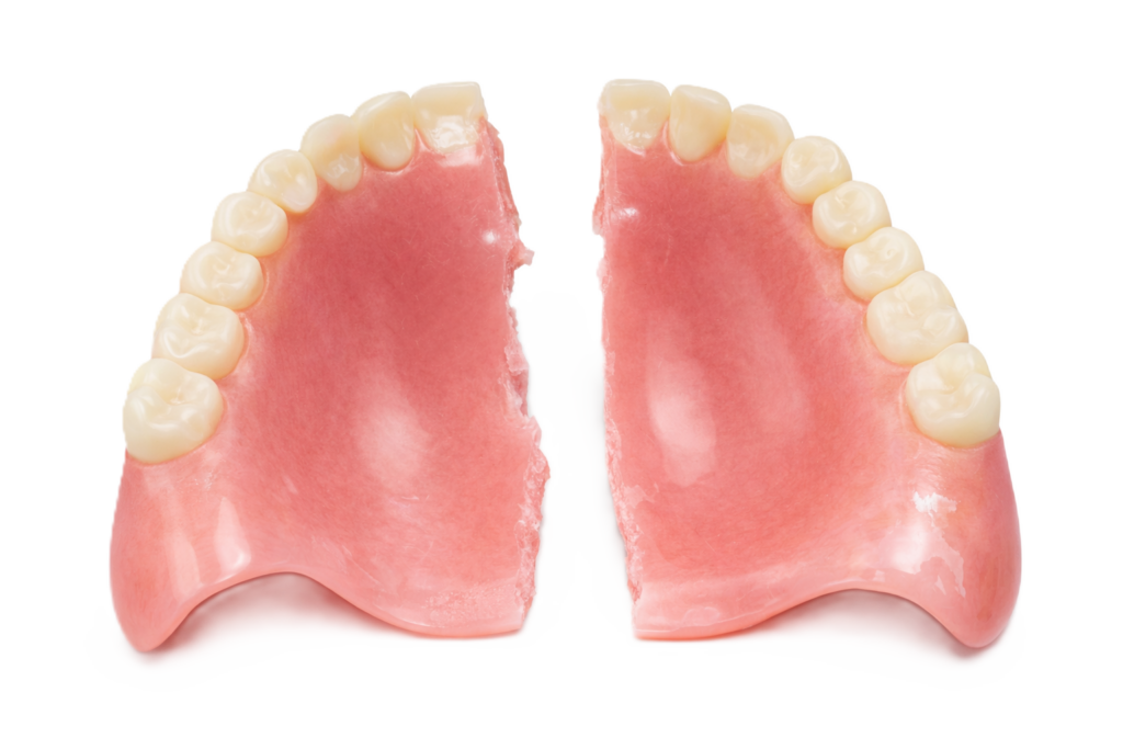 How to fix broken denture